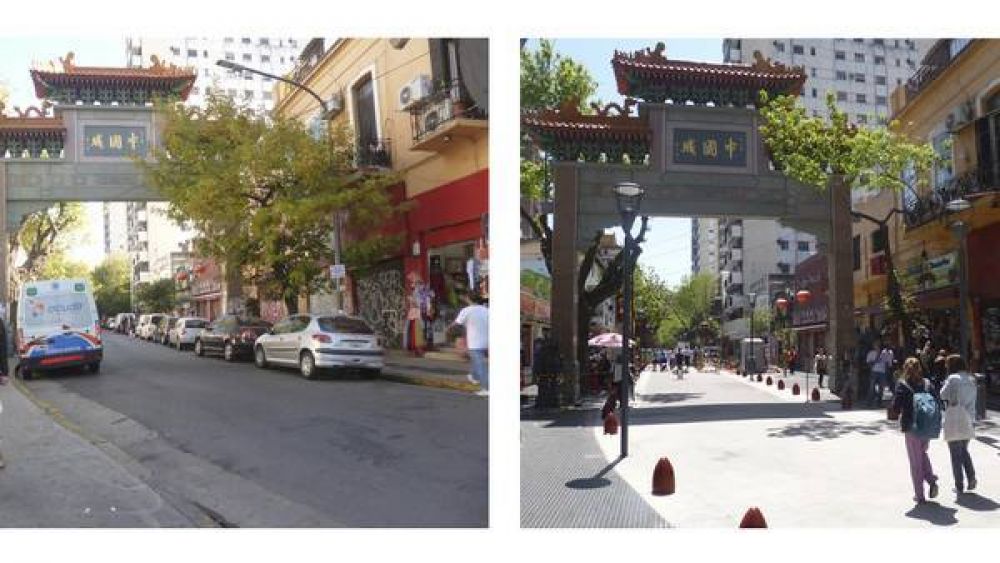 El Barrio Chino se renueva con veredas m�s anchas, bancos y �rboles