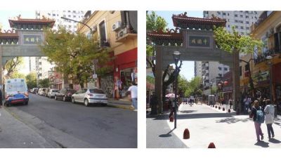 El Barrio Chino se renueva con veredas m�s anchas, bancos y �rboles