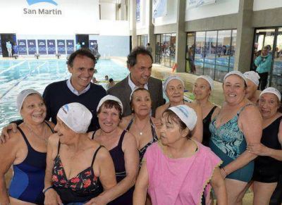 Scioli visit� San Mart�n y garantiz� �la inclusi�n a trav�s del Deporte, la Cultura y la Educaci�n�