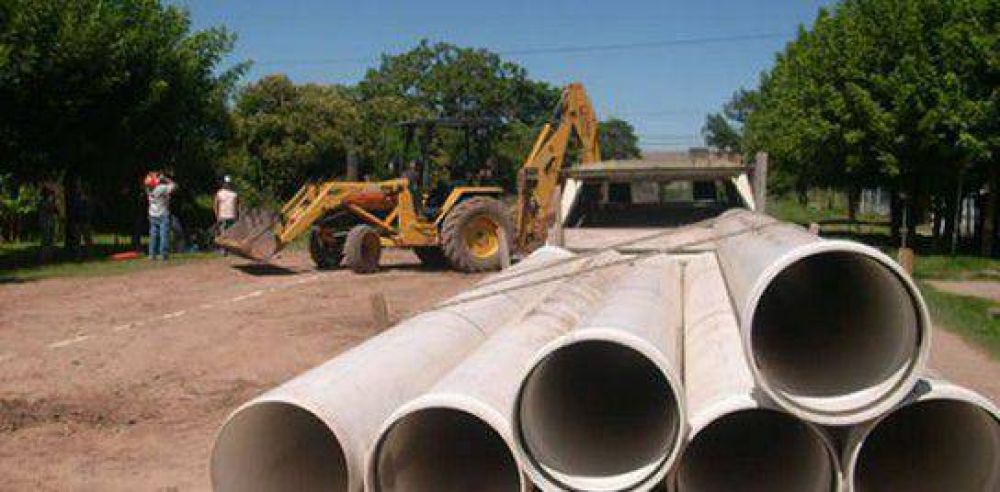 Avanzan las obras de cloacas en Chovet