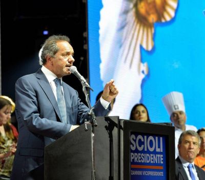 Los cuatro pilares de la apuesta final de Scioli para el ballotage