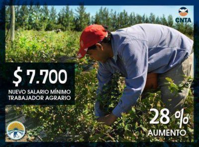 En Paritarias se fijo un 28% de aumento para los trabajadores agrarios