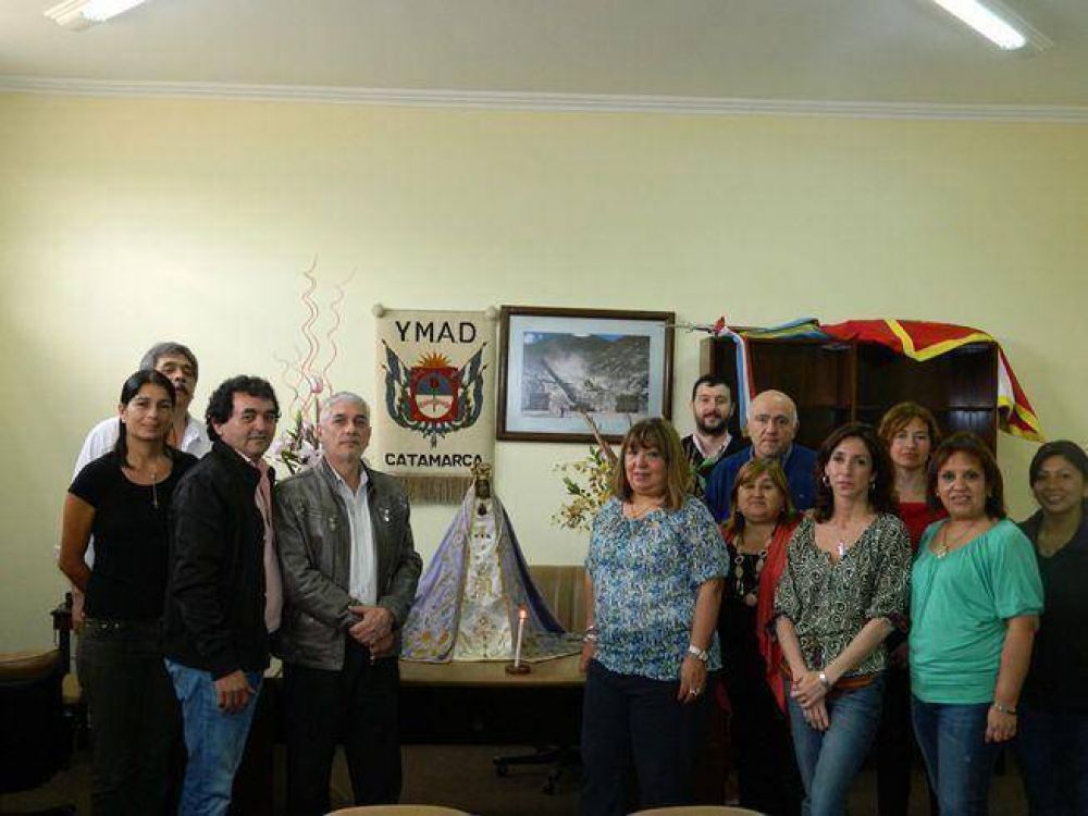 La Virgen del Valle visit por primera vez las oficinas de YMAD