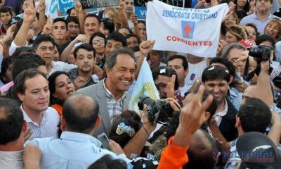 Scioli regres� con un acto en las Mil