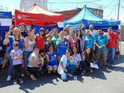 El Ministerio de Salud junto a la Anses en el barrio de La Loma