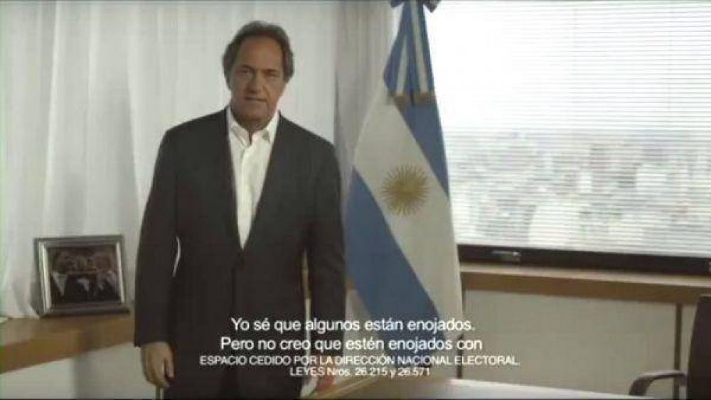 Scioli y el pedido a los enojados