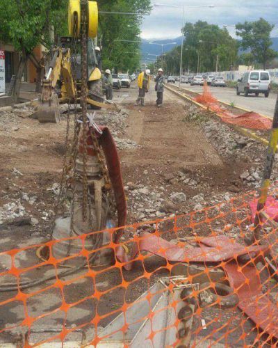 Vuelven a romper carril Godoy Cruz: ahora, para arreglar cloacas