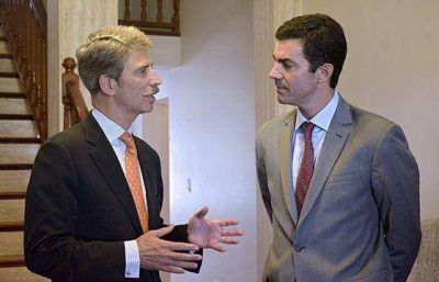 Urtubey recibi� los saludos protocolares del embajador de la delegaci�n de la Uni�n Europea en Argentina