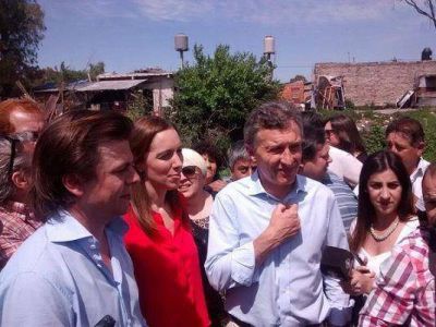 Macri, Vidal y Mercuri recorrieron obras inconclusas en Lomas