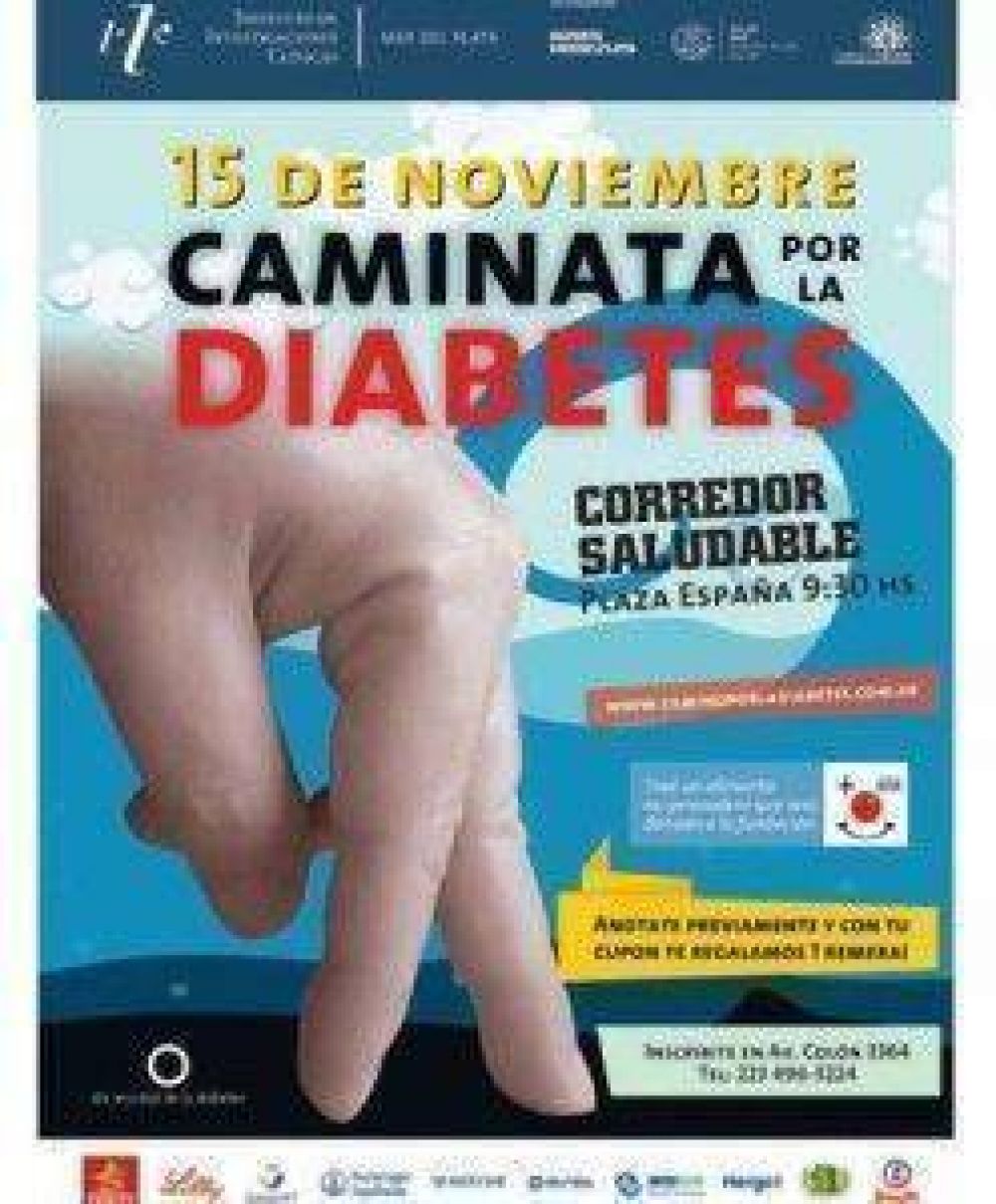 Mar del Plata dir� presente en el D�a Mundial de la Diabetes con una tradicional caminata