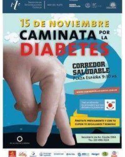 Mar del Plata dir� presente en el D�a Mundial de la Diabetes con una tradicional caminata