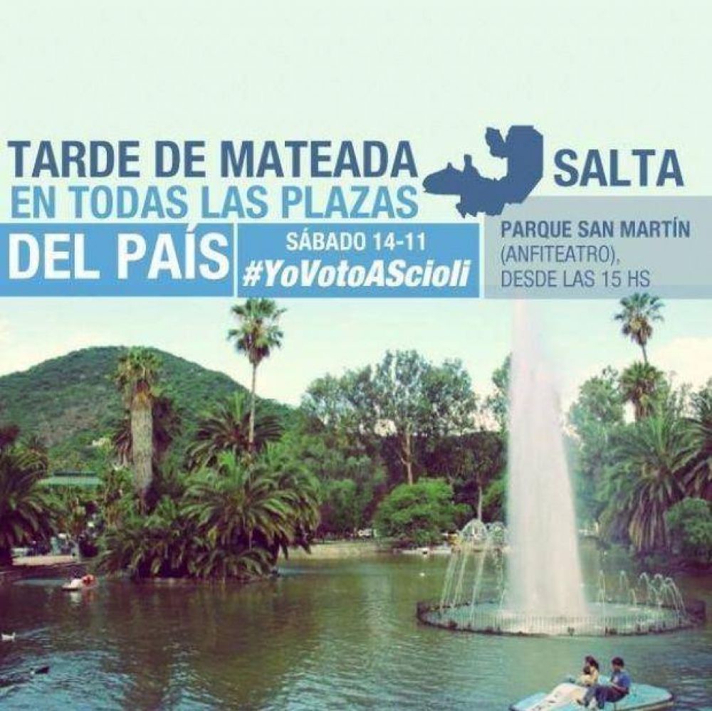 Convocatoria vecinal por #YoVotoAScioli en el Parque San Mart�n