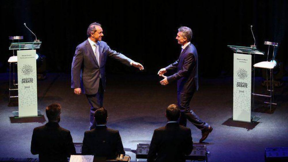 El rating del debate presidencial entre Mauricio Macri y Daniel Scioli fue uno de los m�s altos de la d�cada