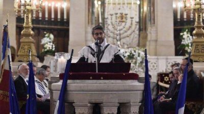 Homenaje a las v�ctimas de los atentados en la Gran Sinagoga de Par�s