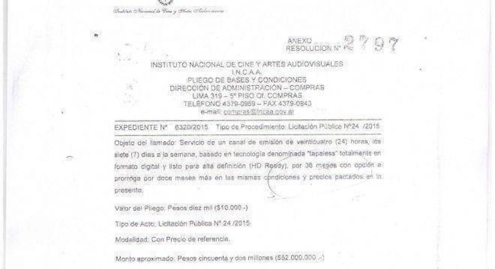 Exclusivo: A d�as de dejar el poder, Cristina firma un aumento del 330% a la productora de IncaaTV