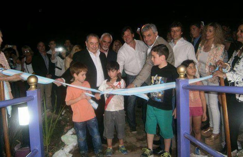 Jorge inaugur obras en Caleuf, su pueblo natal