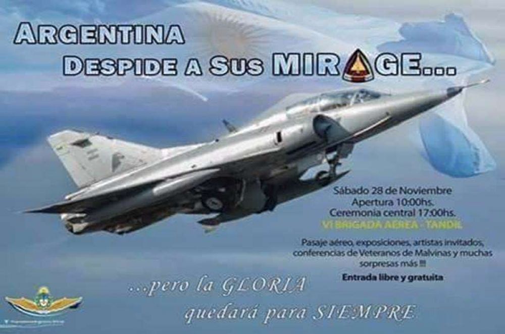 Invitan a toda la comunidad a la despedida de los Mirage