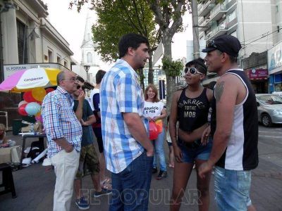 El intendente electo Ezequiel Galli regres� a Olavarr�a y particip� de la campa�a local