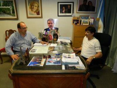 Gasparini recibi� a Salom�n, intendente electo de Saladillo