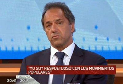 Scioli sobre el caso Nisman: 