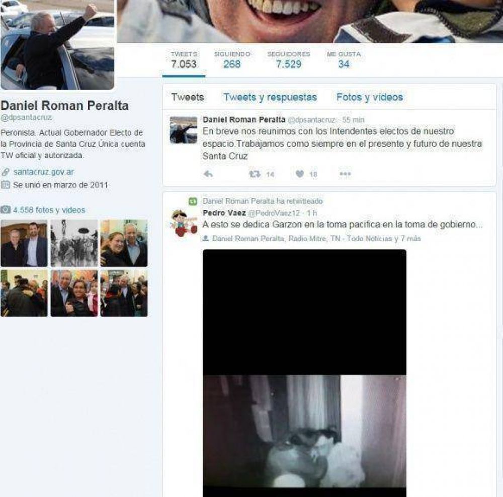 Peralta retuite� un mensaje que comprometer�a a un dirigente de ATE