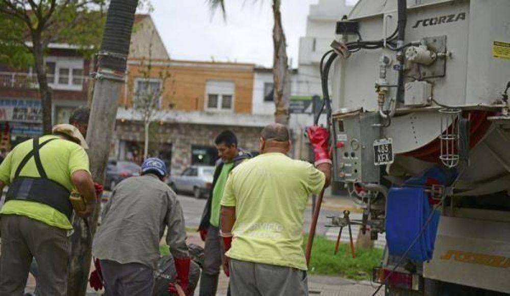 San Fernando: tareas a toda hora para garantizar el funcionamiento de la red hidr�ulica