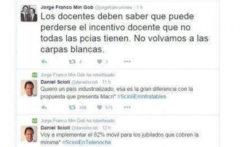 Un d�a antes del ballottage, pagar�n el incentivo y el art�culo 9 a los docentes