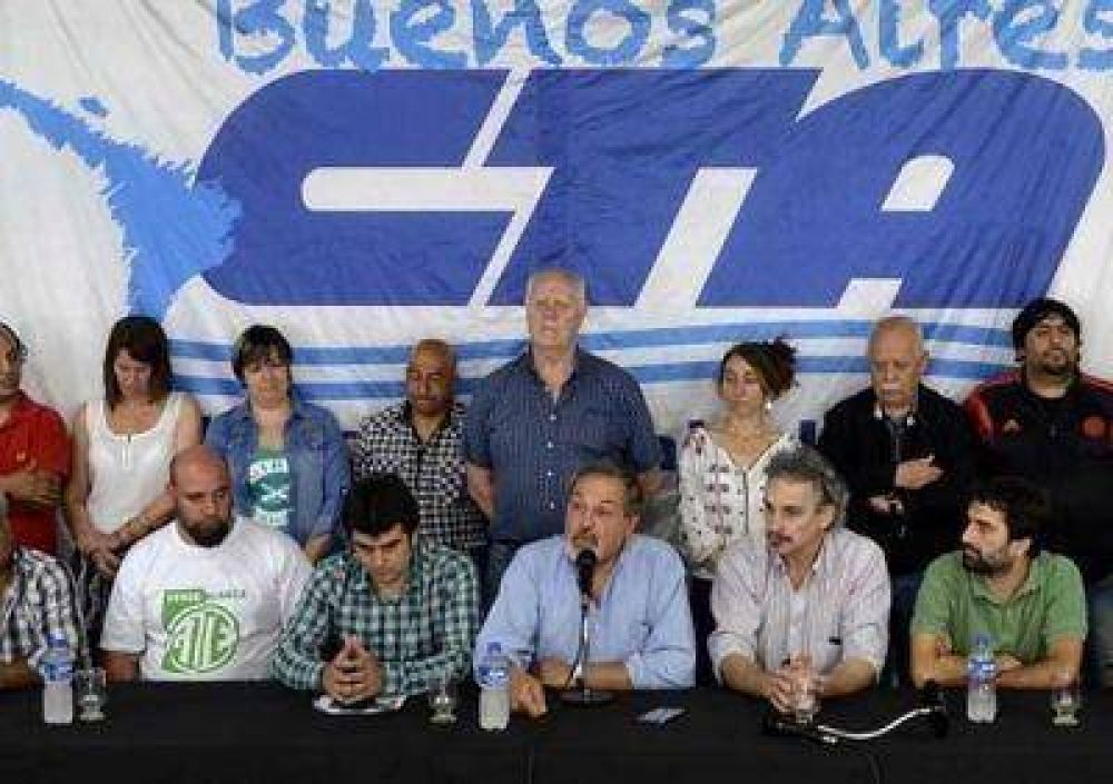 La CTA Provincia de Buenos Aires cuestion a Vidal por poner en duda el pago del aguinaldo y amenazar con despidos