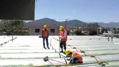 Trabajos para evitar filtraciones por lluvias en las escuelas
