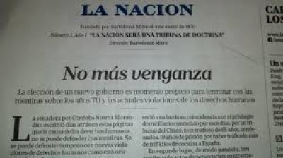 Amplio repudio al editorial de La Naci�n que pidi� a Macri impunidad para represores