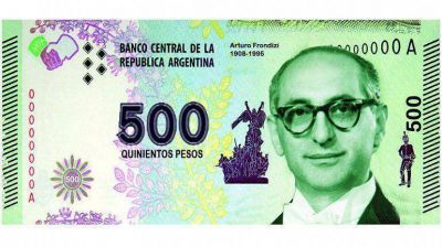 El gobierno de Mauricio Macri planea lanzar un billete de 500 pesos