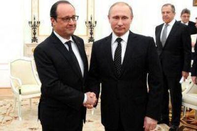 Putin y Hollande coinciden en la necesidad de una coalici�n contra el EI