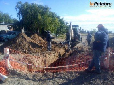 Curetti confirm� la continuidad de la obra de cloacas para El Progreso y 150 viviendas
