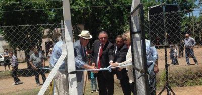Gorosito y Vi�ales inauguraron el servicio de agua potable en Polvaredas