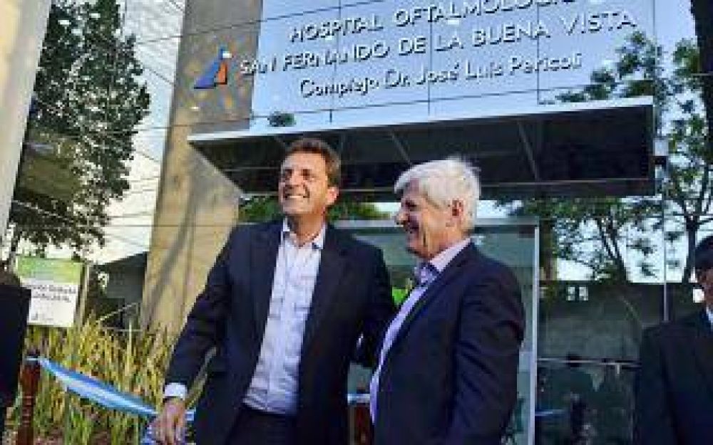Massa y Andreotti inauguraron el Hospital Oftalmol�gico de San Fernando