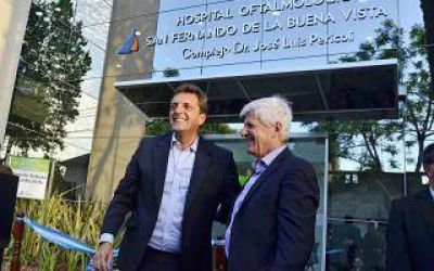 Massa y Andreotti inauguraron el Hospital Oftalmol�gico de San Fernando