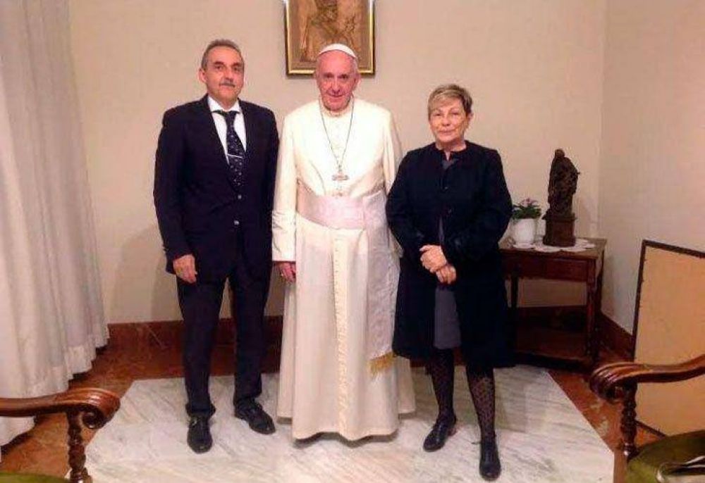 Reapareci Moreno y fue recibido por el papa Francisco