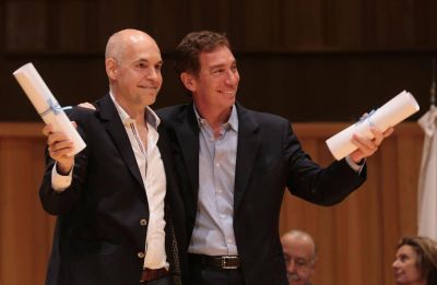 Horacio Rodr�guez Larreta y Diego Santilli fueron acreditados como nuevos Jefe y Vicejefe de Gobierno