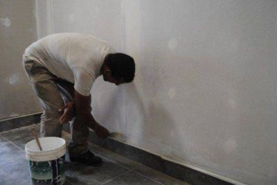 Ultima etapa constructiva de la sala para el tom�grafo en el Hospital Municipal de Chascom�s