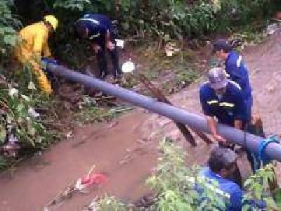 SAT trabaja en las zonas afectadas por la tormenta
