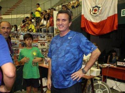 P�rez estuvo en San Juan en un partido de hockey sobre patines