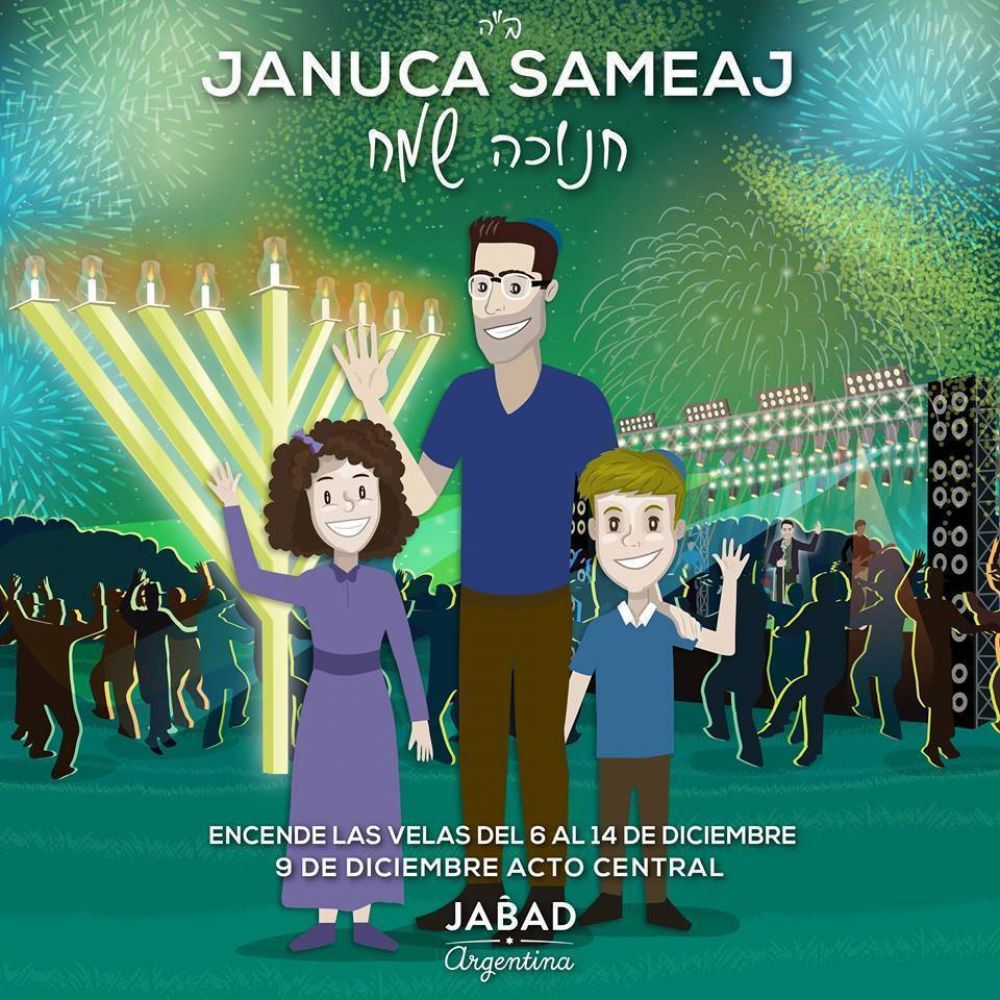 Jabad Luvabitch. Buenos Aires tendrá su encendido de velas por Jánuca