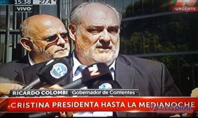 Embajada correntina en la jura de Mauricio Macri