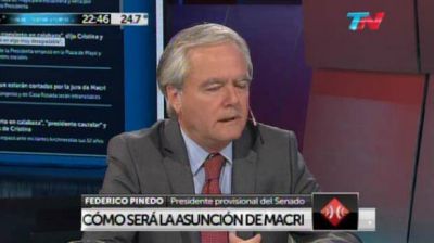 Qu� dijo Federico Pinedo minutos antes de asumir la presidencia de la Naci�n