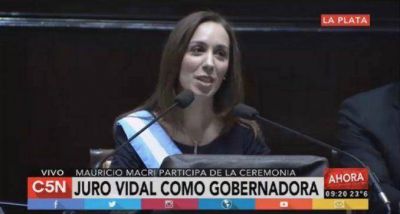 Primer discurso de Vidal como gobernadora: 