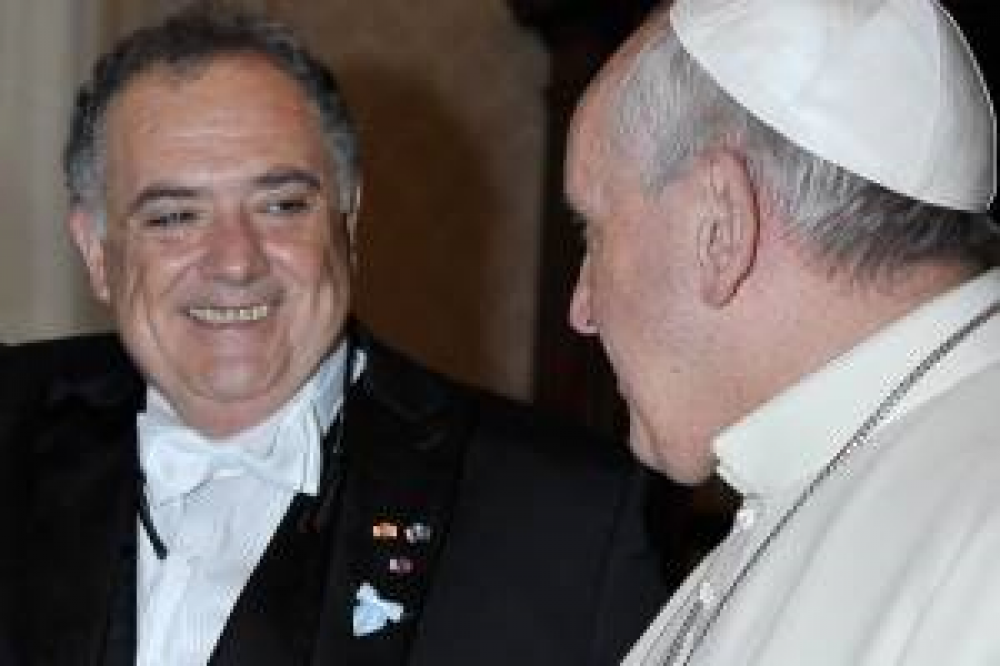 El embajador Valdés se despidió del Papa