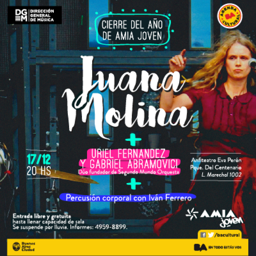 AMIA Joven cierra el año con un espectáculo gratuito en Parque Centenario