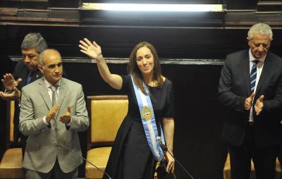 Mar�a Eugenia Vidal prometi� trabajar todos los d�as y gobernar para todos