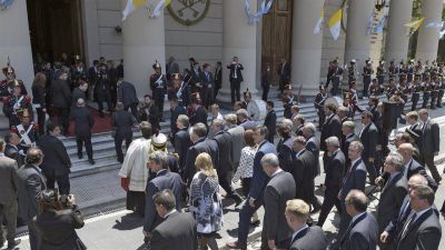 Poli cit� a Borges en el tedeum con Macri y su equipo: 