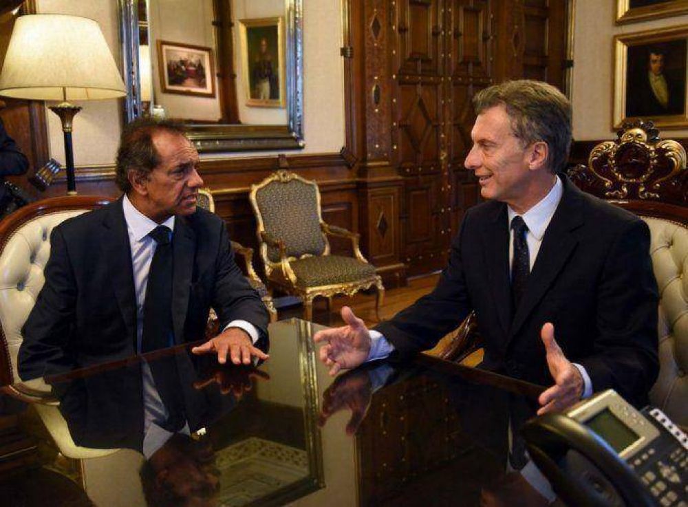 Precios, 82% m�vil y Ganancias, los temas de la reuni�n Macri-Scioli